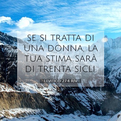 Levitico 27:4 Versetto della Bibbia Spiegato