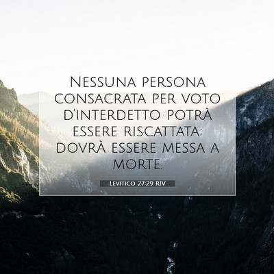 Levitico 27:29 Versetto della Bibbia Spiegato