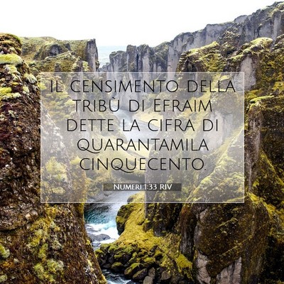 Numeri 1:33 Versetto della Bibbia Spiegato