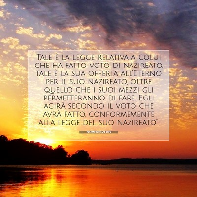 Numeri 6:21 RIV Immagine del Versetto della Bibbia