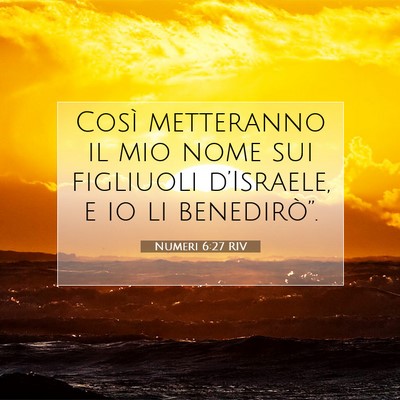 Numeri 6:27 RIV Immagine del Versetto della Bibbia