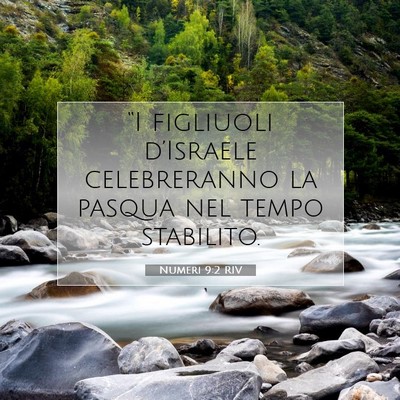 Numeri 9:2 RIV Immagine del Versetto della Bibbia