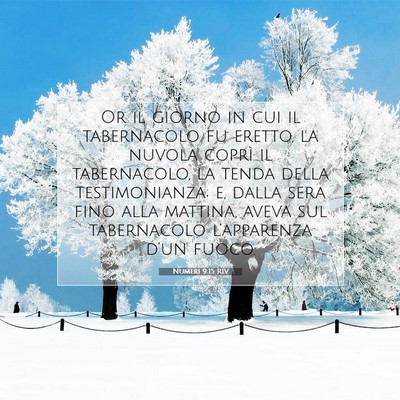 Numeri 9:15 RIV Immagine del Versetto della Bibbia