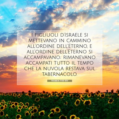 Numeri 9:18 RIV Immagine del Versetto della Bibbia