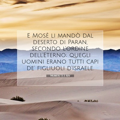 Numeri 13:3 RIV Immagine del Versetto della Bibbia
