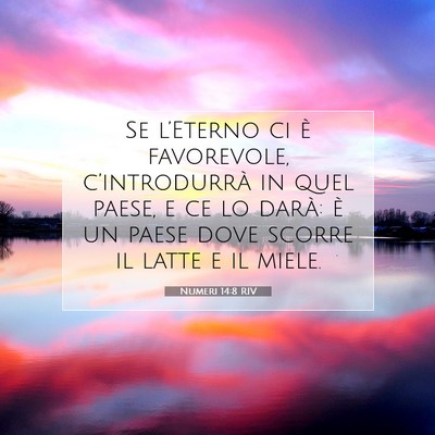 Numeri 14:8 RIV Immagine del Versetto della Bibbia