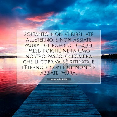 Numeri 14:9 RIV Immagine del Versetto della Bibbia