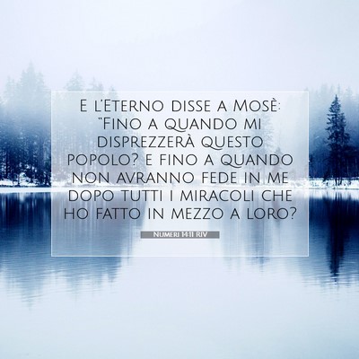 Numeri 14:11 RIV Immagine del Versetto della Bibbia