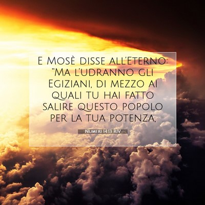 Numeri 14:13 RIV Immagine del Versetto della Bibbia