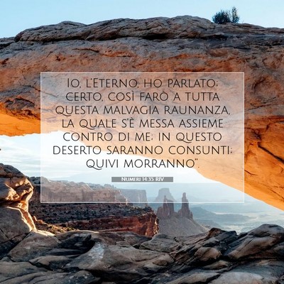 Numeri 14:35 RIV Immagine del Versetto della Bibbia