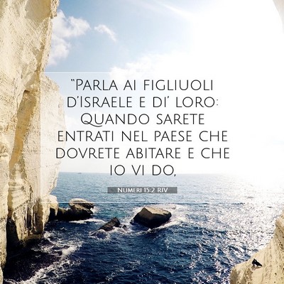 Numeri 15:2 RIV Immagine del Versetto della Bibbia