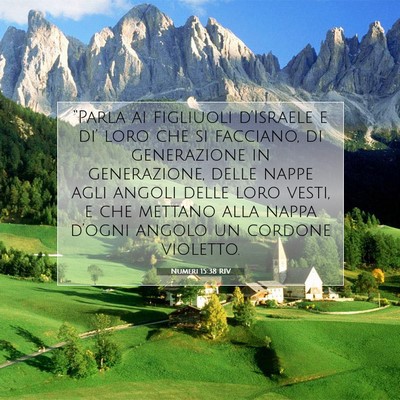 Numeri 15:38 RIV Immagine del Versetto della Bibbia