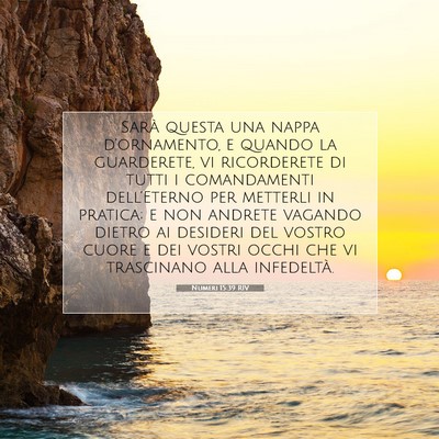 Numeri 15:39 RIV Immagine del Versetto della Bibbia