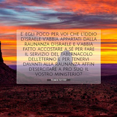 Numeri 16:9 RIV Immagine del Versetto della Bibbia