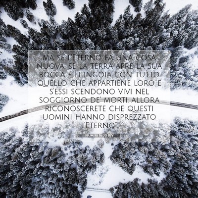 Numeri 16:30 RIV Immagine del Versetto della Bibbia