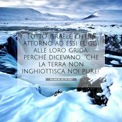 Numeri 16:34 RIV Immagine del Versetto della Bibbia