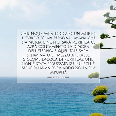 Numeri 19:13 RIV Immagine del Versetto della Bibbia