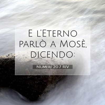 Numeri 20:7 RIV Immagine del Versetto della Bibbia
