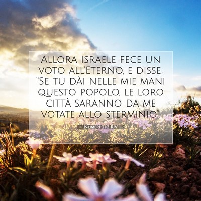 Numeri 21:2 RIV Immagine del Versetto della Bibbia