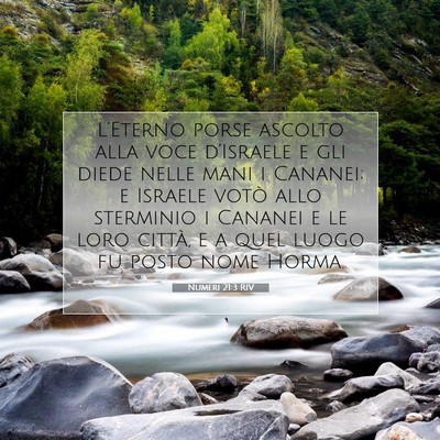 Numeri 21:3 RIV Immagine del Versetto della Bibbia