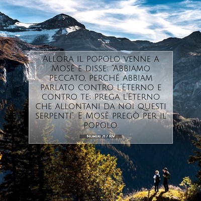 Numeri 21:7 RIV Immagine del Versetto della Bibbia