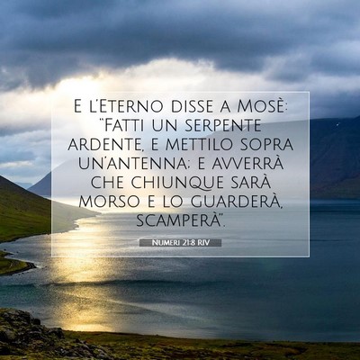 Numeri 21:8 RIV Immagine del Versetto della Bibbia