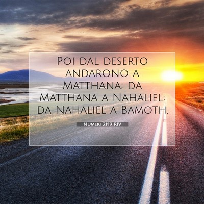 Numeri 21:19 RIV Immagine del Versetto della Bibbia
