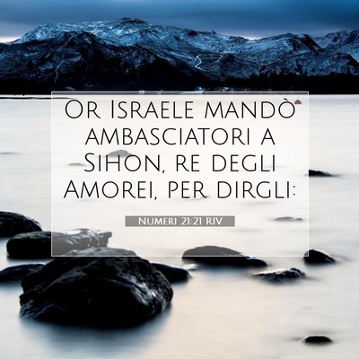 Numeri 21:21 RIV Immagine del Versetto della Bibbia