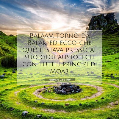 Numeri 23:6 RIV Immagine del Versetto della Bibbia