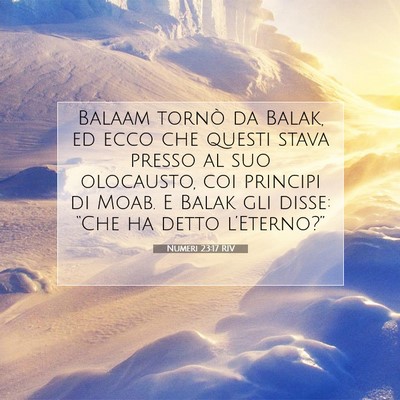 Numeri 23:17 Versetto della Bibbia Spiegato
