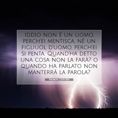 Numeri 23:19 RIV Immagine del Versetto della Bibbia