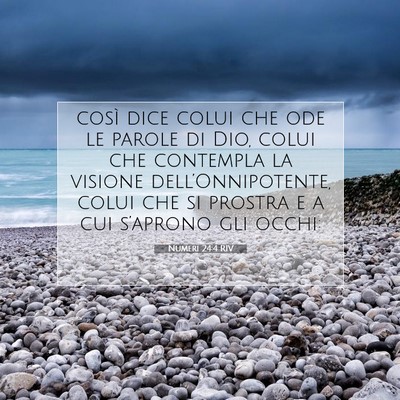 Numeri 24:4 RIV Immagine del Versetto della Bibbia