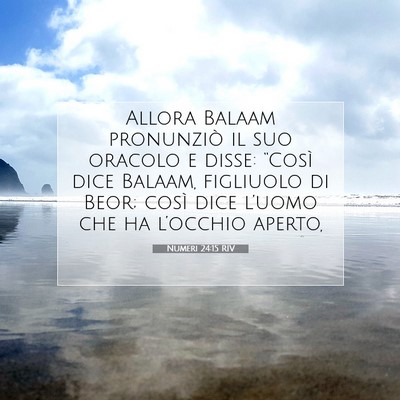Numeri 24:15 RIV Immagine del Versetto della Bibbia