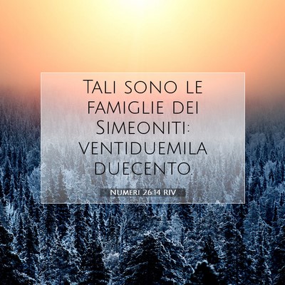 Numeri 26:14 Versetto della Bibbia Spiegato