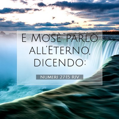 Numeri 27:15 RIV Immagine del Versetto della Bibbia