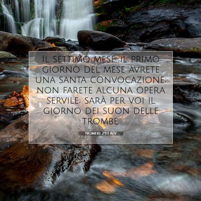 Numeri 29:1 RIV Immagine del Versetto della Bibbia