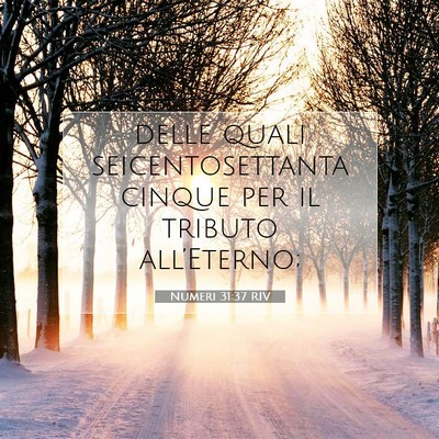 Numeri 31:37 Versetto della Bibbia Spiegato