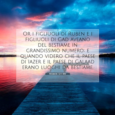 Numeri 32:1 RIV Immagine del Versetto della Bibbia