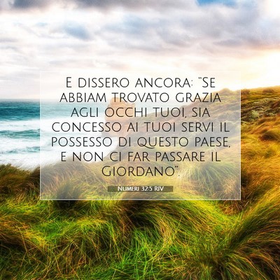Numeri 32:5 RIV Immagine del Versetto della Bibbia