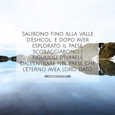 Numeri 32:9 RIV Immagine del Versetto della Bibbia