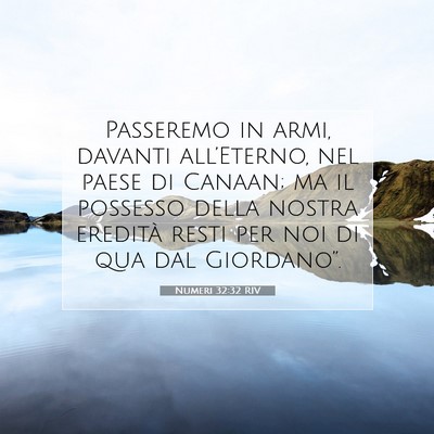 Numeri 32:32 RIV Immagine del Versetto della Bibbia