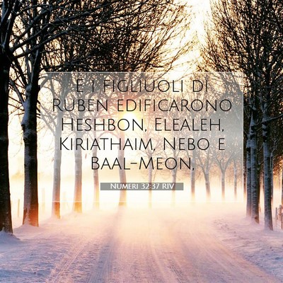 Numeri 32:37 RIV Immagine del Versetto della Bibbia