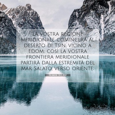 Numeri 34:3 RIV Immagine del Versetto della Bibbia