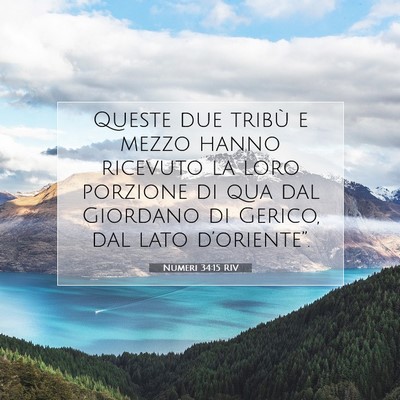 Numeri 34:15 RIV Immagine del Versetto della Bibbia