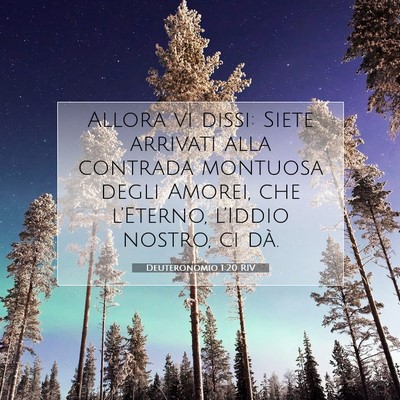 Deuteronomio 1:20 Versetto della Bibbia Spiegato