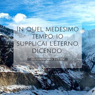 Deuteronomio 3:23 RIV Immagine del Versetto della Bibbia