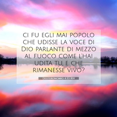 Deuteronomio 4:33 RIV Immagine del Versetto della Bibbia