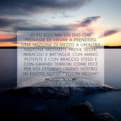 Deuteronomio 4:34 RIV Immagine del Versetto della Bibbia