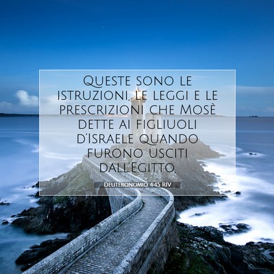 Deuteronomio 4:45 RIV Immagine del Versetto della Bibbia