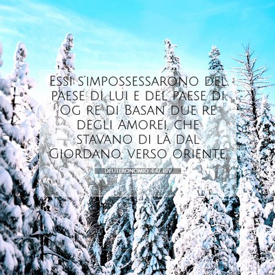 Deuteronomio 4:47 RIV Immagine del Versetto della Bibbia